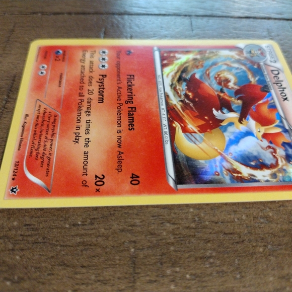 POKEMON DELPHOX 13/124 XY FATES COLLIDE RARE HOLO NEAR MINT. - Picture 7 of 12